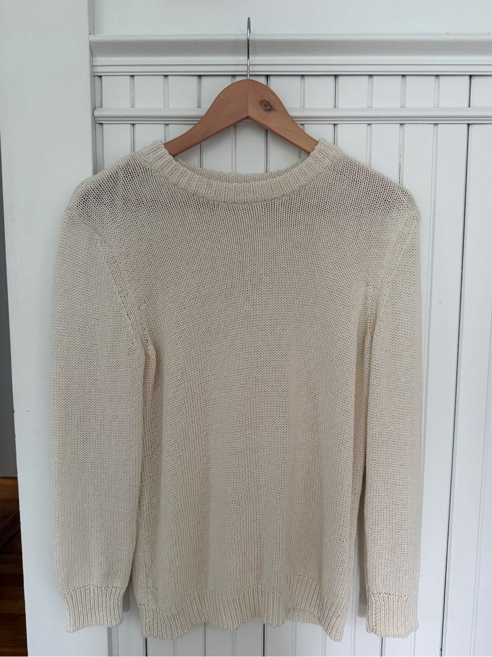 Zara Cream Lightweight Knit Sweater